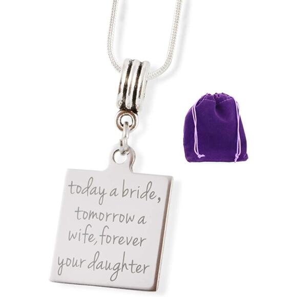Dave The Bunny Jewelry - Today A Bride Tomorrow a Wife Forever Daughter